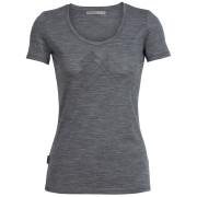 Dámske triko Icebreaker Women's Tech Lite SS Scoop Snap Head-gritstone HTHR