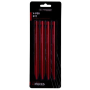 Sada kolíkov Trimm kolík V-PEG - D17 - sada 4 ks červená bordo anodized