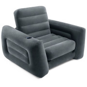 Nafukovacie kreslo Intex Pull-out Chair tmavosivá grey