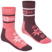 Sada ponožiek Kari Traa Rusa Sock 2Pk červená Cocoa Powder