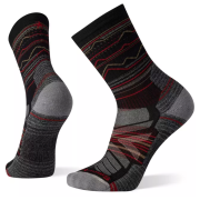 Ponožky Smartwool Hike Light Cushion Mountain Range Pattern Crew Socks čierna black