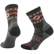 Dámske ponožky Smartwool W Hike Light Cushion Retro Floral čierna/oranžová CHARCOAL