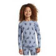 Detské funkčné tričko Icebreaker Kids M 200 Oasis LS Crewe Bear Tour AOP