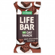 Tyčinka Lifefood Lifebar Oat Snack čokoládový s lískovými oříšky BIO 40 g