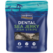 Maškrty pre psov Fish4Dogs Dental Sea Jerky Fish Strips 100g