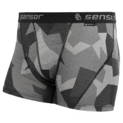 Pánske funkčné boxerky Sensor Merino Impress čierna/sivá Black/Camo