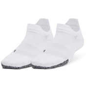 Dámske ponožky Under Armour Breathe 2 No Show Tab 2pk biela White / White / Reflective