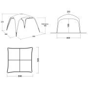 Prístrešok Outwell Wakefield Shelter M