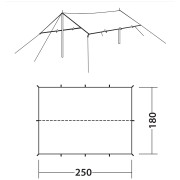 Tarp Robens Tarp 2.5 x 1.8 m