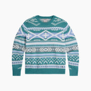 Dámsky sveter Roayal Robins W Westlands Pullover modrá/biela Mineral Htr Acacia Pt
