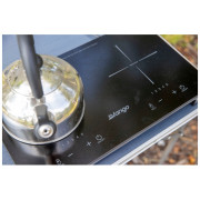 Kanvica Vango 2L Stainless Steel kettle with folding handle