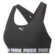 Športová podprsenka Puma Mid Impact Feel it Bra čierna/biela black