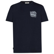 Pánske tričko Icebreaker Men Merino 150 Tech Lite SS Tee Evolving Layers tmavomodrá Midnight Navy