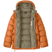 Detská bunda Patagonia K's Hi-Loft Down Sweater Hoody - Marigold