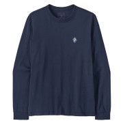 Pánske tričko Patagonia M's L/S MW Hut Tripper Skyline T-Shirt modrá New Navy