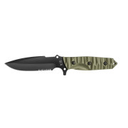 Nôž TB OUTDOOR Maraudeur Survival Knife G10 Serrated tmavozelená