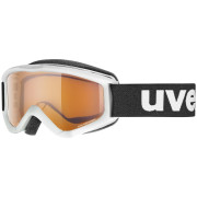 Detské lyžiarske okuliare Uvex Speedy Pro čierna/biela white/lasergold