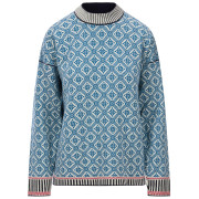 Dámsky sveter Dale of Norway Langøy Fem Sweater modrá/biela Arctic Blue Offwhite
