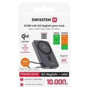 Powerbanka Swissten 10000 mAh Qi2 MagSafe power bank