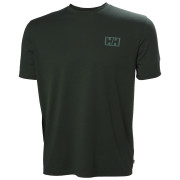 Pánske tričko Helly Hansen Skog Graphic T-Shirt zelená 418 Dark Jungle