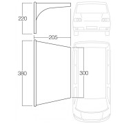 Prístrešok Vango AirBeam Sun Canopy 3M