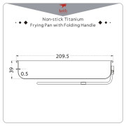 Panvica Keith Titanium Non-stick Titanium Frying Pan 1 L