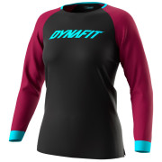 Dámske funkčné tričko Dynafit Ride L/S W čierna/fialová 0911 - black out BEET RED/6210