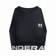 Dámsky top Under Armour HeatGear Rib Tank čierna/biela Black