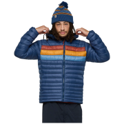 Pánska páperová bunda Cotopaxi M'S Fuego Down Hooded Jacket tmavomodrá Deep Sea Stripes