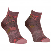 Dámske ponožky Ortovox Alpine Light Quarter Socks W ružová/fialová mountain rose