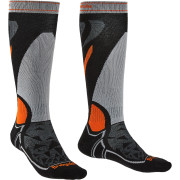 Pánske podkolienky Bridgedale Ski MW MP Over Calf čierna/strieborná Black/Silver