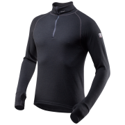 Pánsky rolák Devold Expedition Man Zip Neck čierna