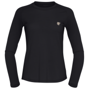Dámske tričko Norrona femund pureUll Long Sleeve čierna Caviar Black