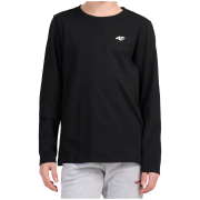 Detské tričko 4F Longsleeve F654 Deep Black čierna Deep Black