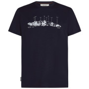 Pánske tričko Icebreaker Men Merino 150 Tech Lite SS Tee The Peaks tmavomodrá Midnight Navy