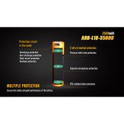 Dobíjacie batérie Fenix ​​18650 3500 mAh USB Li-ion