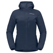 Dámska bunda Norrona falketind aero60 Zip Hood tmavomodrá Indigo Night