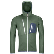 Pánska mikina Ortovox Fleece Grid Hoody M 2023 zelená GreenForest