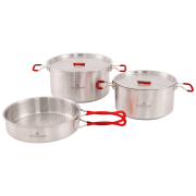 Sada hrncov Robens Sierra Steel Cook Set L strieborná Silver