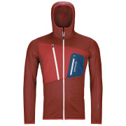 Pánska mikina Ortovox Fleece Grid Hoody M 2023 červená/oranžová clay orange