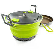 Sada riadov GSI Outdoors Escape Set 3 L Pot + Fry Pan svetlozelená