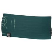 Čelenka Ortovox 120 Tec Logo Headband tmavozelená dark pacific