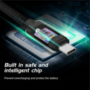 Nabíjací a dátový kábel Swissten Textile USB / USB-C 1,2 m