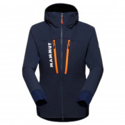 Dámska bunda Mammut Aenergy SO Hybrid Hooded Jacket Women modrá/oranžová Marine-Vibrant Orange