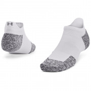 Ponožky Under Armour AD Run Cushion 1pk NS Tab biela White / Halo Gray / Reflective