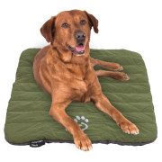 Cestovný pelech Mountain Paws Packable Travel Dog Bed zelená/sivá Black