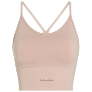Športová podprsenka Icebreaker Merino Blend 260 Seamless Rib Strappy Tank ružová PINK QUARTZ