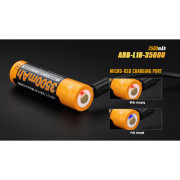 Dobíjacie batérie Fenix ​​18650 3500 mAh USB Li-ion