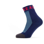 Nepremokavé ponožky SealSkinz Mautby modrá/červená