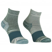 Dámske ponožky Ortovox Alpine Quarter Socks W modrá/šedá ice waterfall